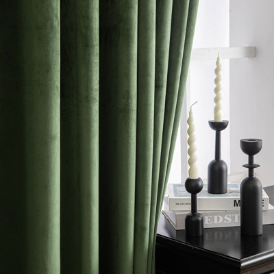 Lauier Velvet Blackout Curtain Pair