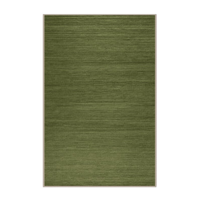 Tapis brun uni lavable à la machine