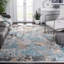 Mesa Abstract Grey/Blue Area Rug-1058396067