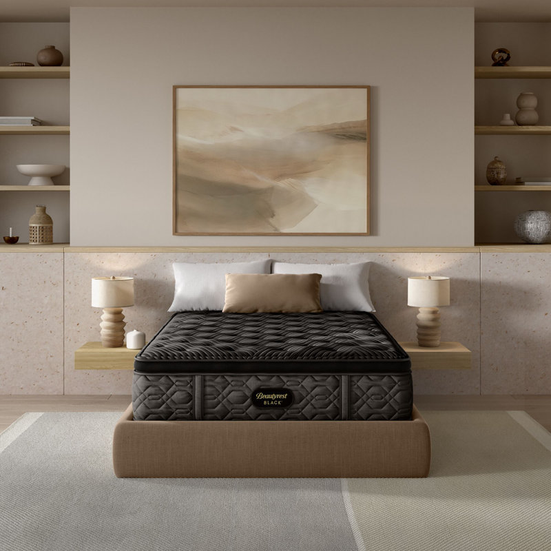 Black Series One Plush Pillow Top 14.5" Mattress, Twin XL