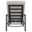 Chaise longue d'extérieur en aluminium avec 6 dossiers réglables, gris