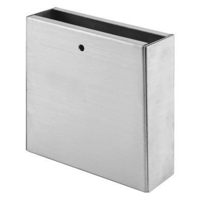 Patin Prime-Line, convient aux pilastres de 7 po, fabrication en acier inoxydable, extrémité ovale (paquet de 1)