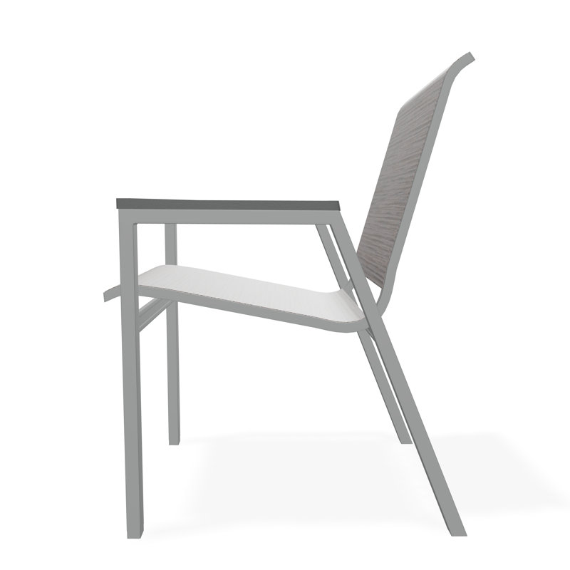Bazza Outdoor Dining Chair, James, Graphite