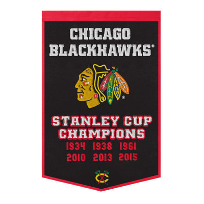 Bannière NHL Chicago Blackhawks Dynasty | 24 po x 36 po