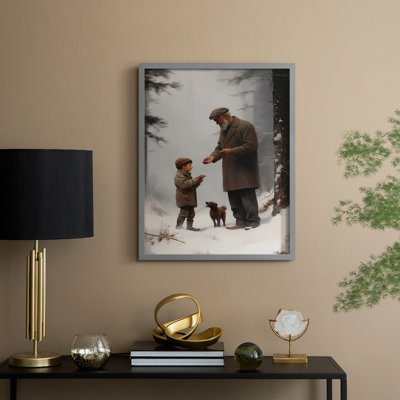 «Christmas Holiday Art», série 2-CD XXXI, reproduction encadrée - bois massif