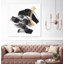 «Golden Brushstroke Ii», reproduction d'art sur toile géante 72 po x 72 po-59885006