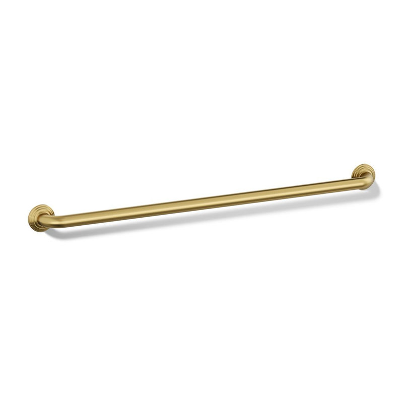 Traditional Grab Bar, 36"W, Vibrant Brushed Moderne Brass