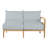 Santa Barbara Teak Outdoor Right Arm Facing Sectional Sofa-110920376-48656511-63326307