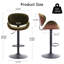 Tabouret de bar à hauteur réglable, tabouret de comptoir pivotant rembourré en bois cintré, tabouret de bar en tissu avec repose-pieds-1256968127