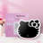 Supercute Tabletop Desk Mirror with Light and Touch Sensor Switch Tri Tone LED Lighted Makeup Mirror