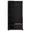 Arbre d'entrée avec banc rabattable, armoire à chaussures minimaliste 4-en-1 avec tablettes réglables et crochets de suspension-2076009912