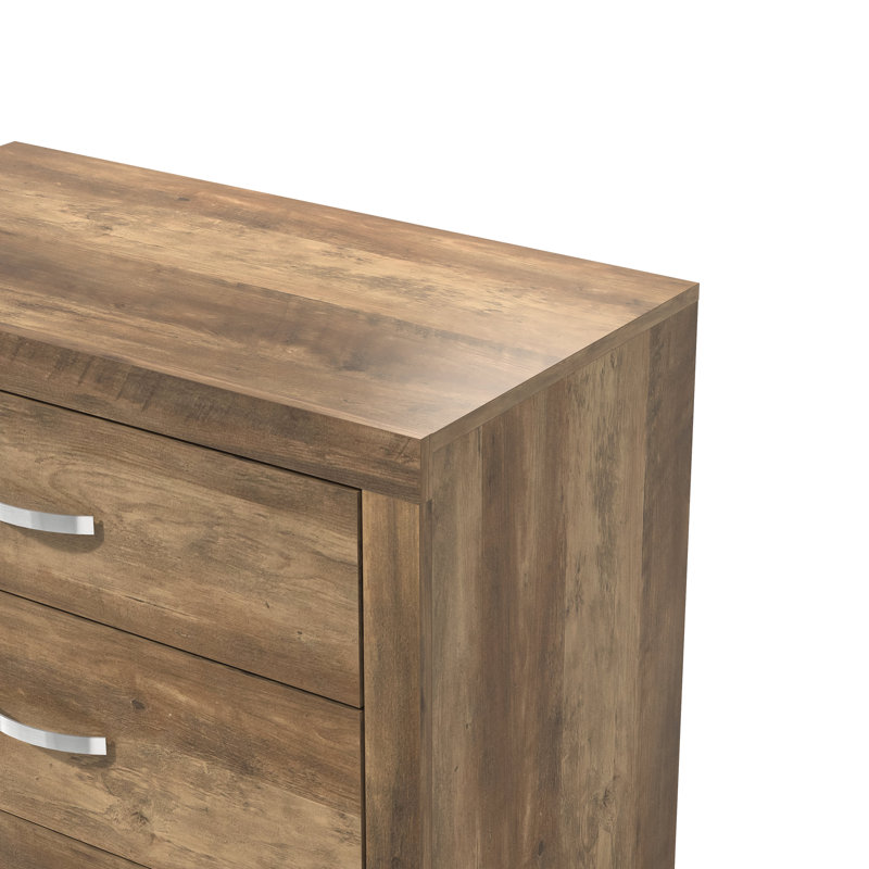 Commode 5 tiroirs Aimaan,  Chêne noueux