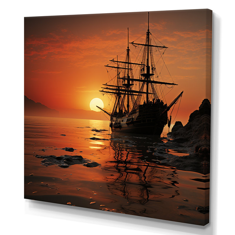 Raiders of the Horizon sur toile, Toile tendue, H 16 po x l 16 po x P 1 po