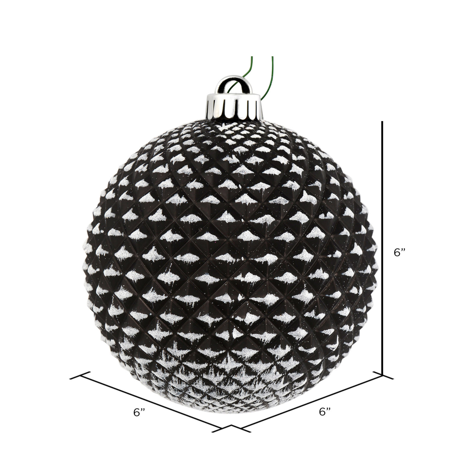 The Holiday Aisle® 6" Bauble, Black