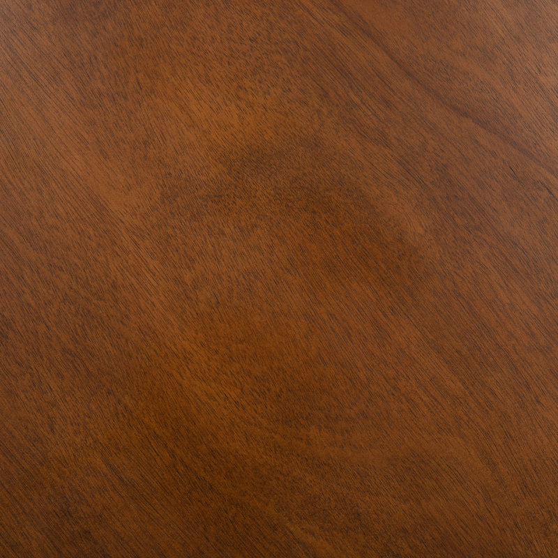 Élégante table basse Champlain - Design moderne en forme de sablier, bois massif et bois d'ingénierie pour le salon, Brun