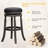 Yannakeas Swivel Upholstered Counter Stool with Solid Wood Frame-755374592-755374652-755374651