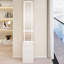 Armoire de toilette à miroir à DEL, armoire de rangement pour cosmétiques, très grand miroir, rangement multicouche à grande capacité-628163327