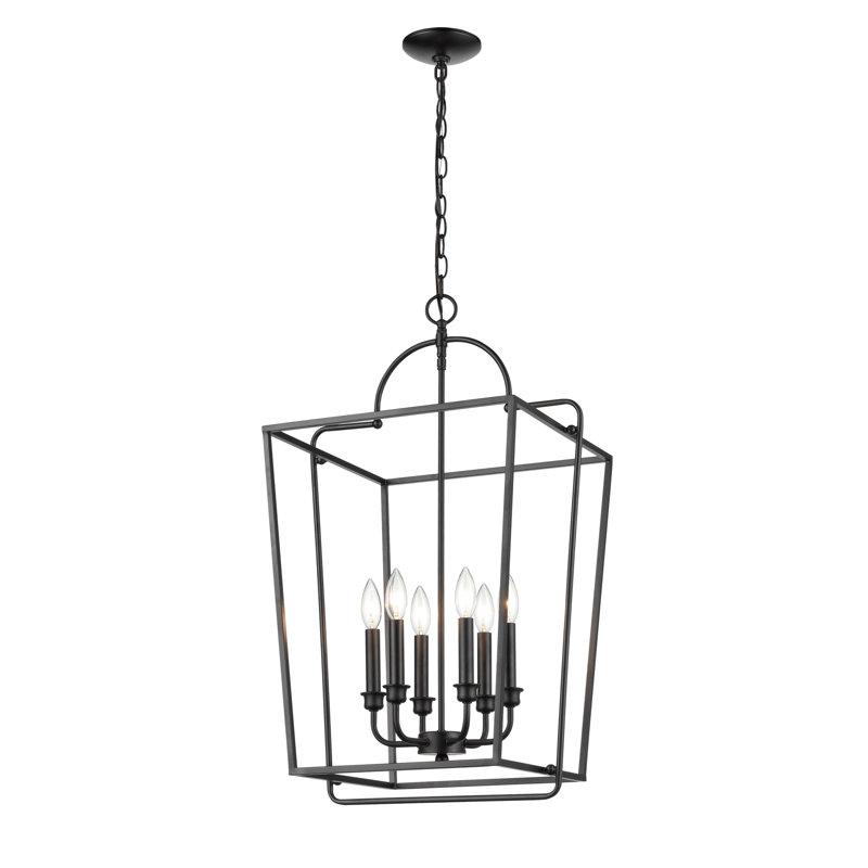 Luminaire suspendu géométrique 6 lumières
