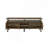 Rustic Oak And Black 2-Shelf Tv Stand