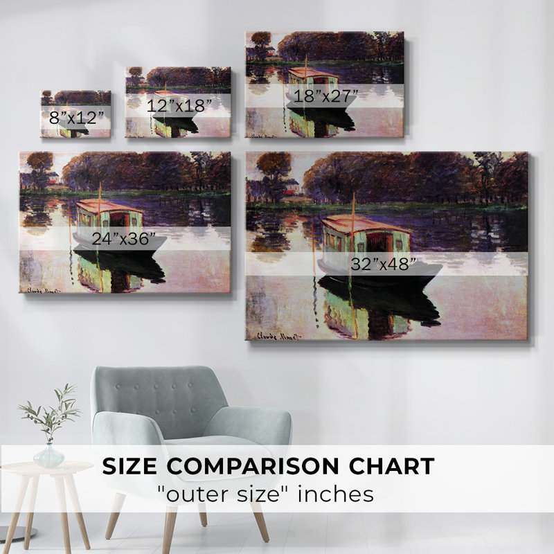 Monet - Toile tendue avec châssis, H 8 po x l 12 po