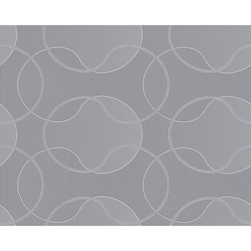 Rouleau de papier peint abstrait 33 pi x l 21 po moderne classic Costantino, Gris