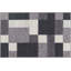 Tapis gris, noir et blanc touffeté à motif géométrique Akieba-97673455