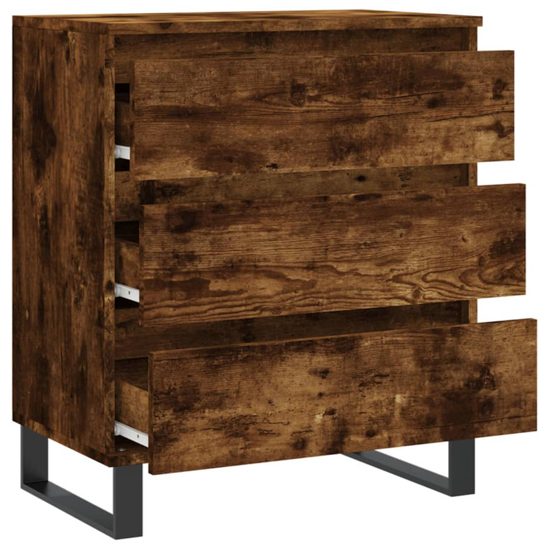 Manoj End Table, Smoked Oak