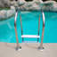 5 Step Swimming Pool Ladder Rail Stainless Steel Steps, In-ground Swimming Pool Step