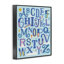 Alphabet Letters in Sky Framed Giclee Art, design by Jalynn Heerdt