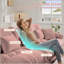 Canapé modulaire 4 places à assise profonde et canapé modulaire, canapé en chenille Canapé rembourré confortable pour salon, appartement, studio, bureau, chenille-1525437251