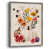 Toile avec cadre noyer
