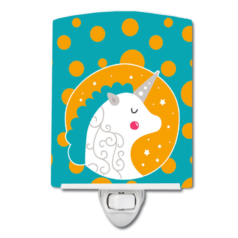 Unicorn Polka Dots Ceramic Night Light