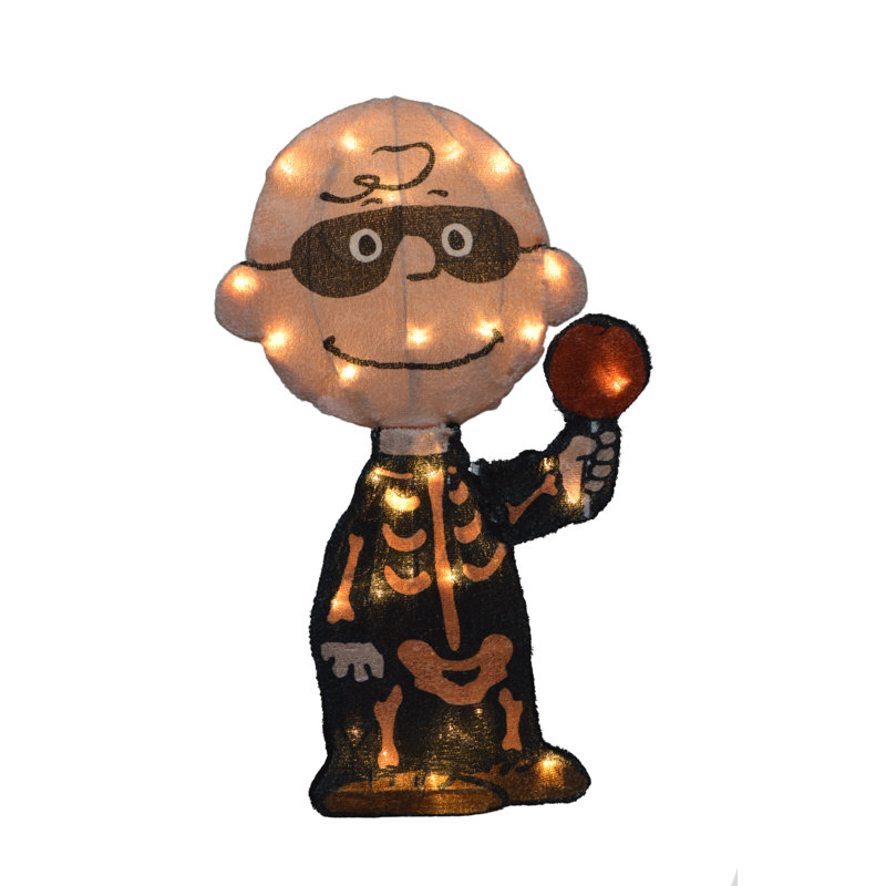 Peanuts 18in Peanuts LED PreLit Charlie Brown Bones