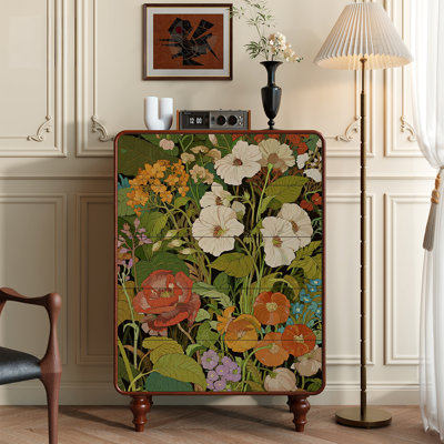 Commode à cinq tiroirs Floral