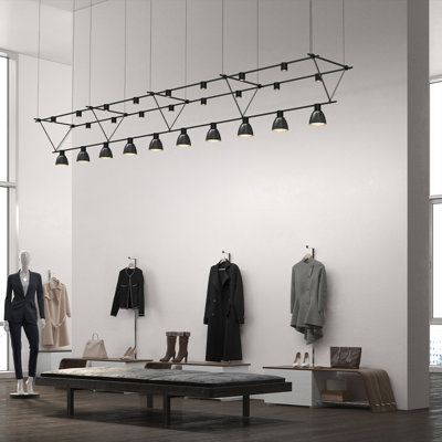 Lustre géométrique à 10 lumières DEL Suspender®
