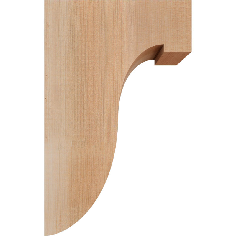 Del Monte Corbel, H 12 po x l 3,5 po x P 8 po, Lisse, Cèdre rouge