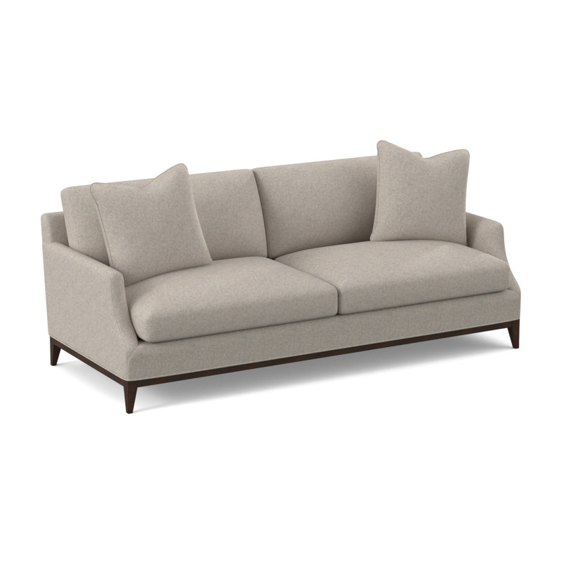 Porter Sofa, American Walnut, Stepping Stones Ivory Viscose