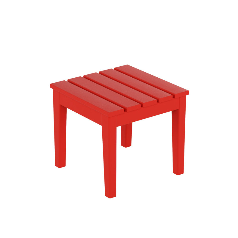 Table d'appoint en plastique Joubert, Rouge