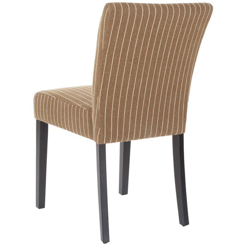 Chaise parsons Mavis KD, Brun / rayure crème