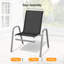 Ensemble de chaises de patio en acier thermolaqué Wittig (ensemble de 4) -610373345-610373350
