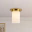 Mineral 8-in Brass Flush Mount-2016278281-2016278276