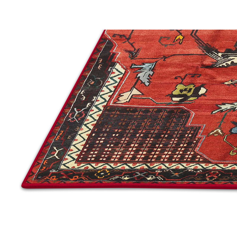 Tapis rouge à motif sud-ouest, Rectangle 5 pi x 7 pi