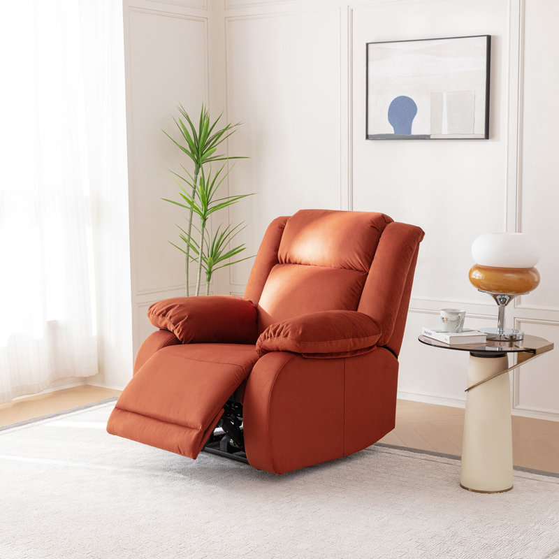 Fauteuil inclinable double puissance Brittnea, Orange