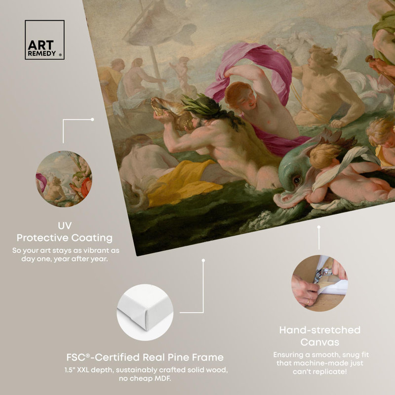 Gods Paying to Love Classic Female Portrait Canvas Art