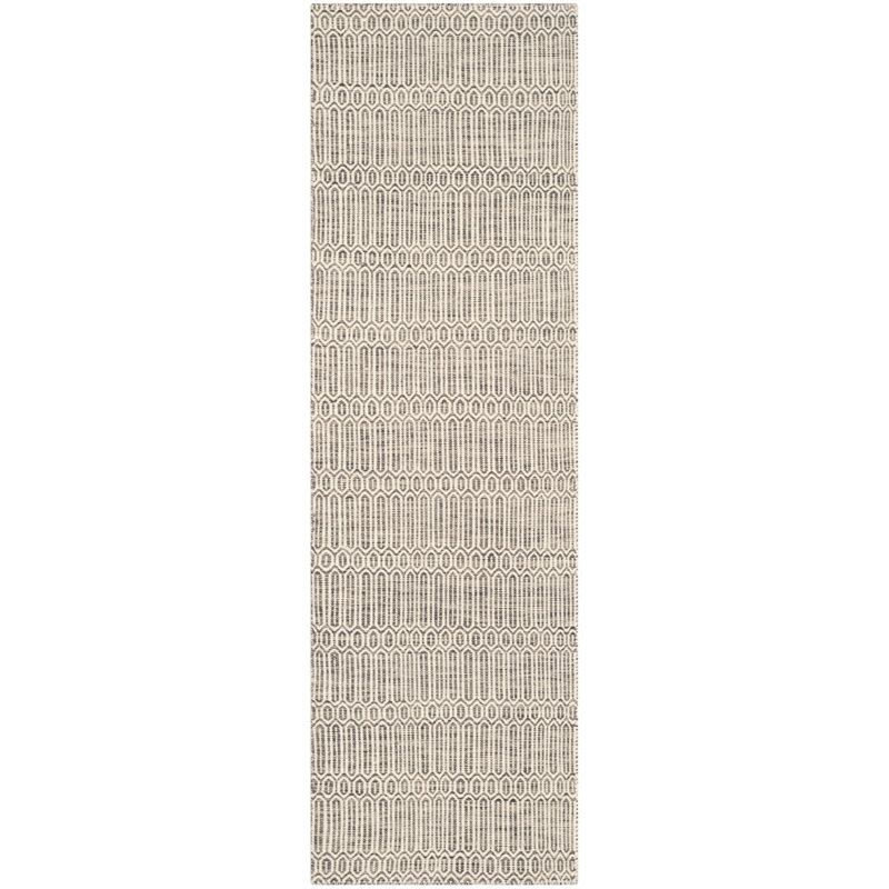 Tapis gris Georgiana, Tapis de couloir 2 pi 3 po x 8 pi