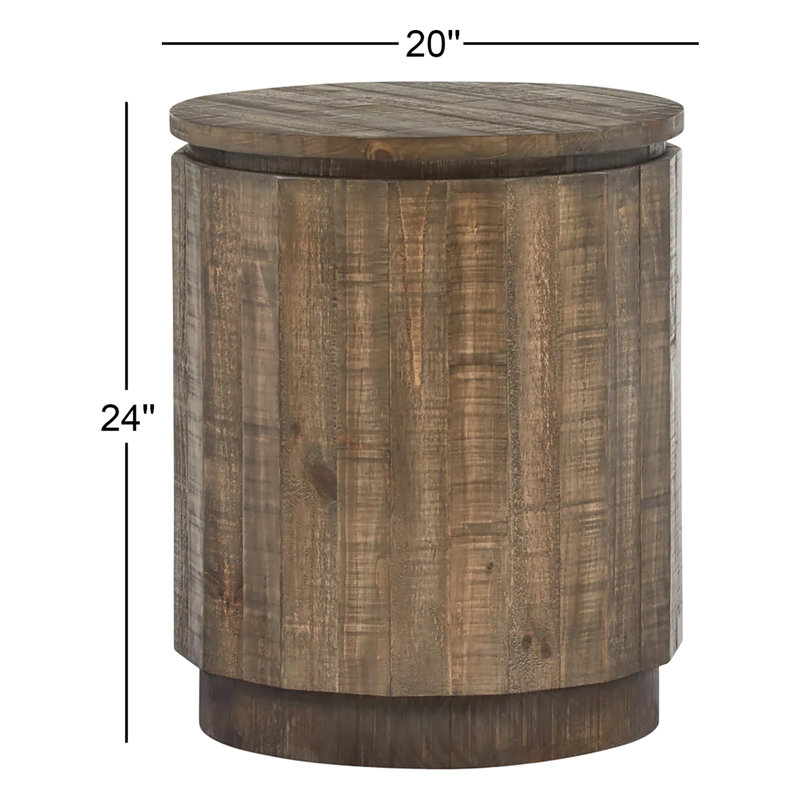 Solid Wood End Table