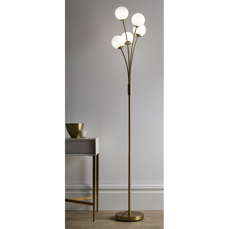 Aalaa 160cm Satin Brass Tree Floor Lamp