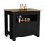 Îlot de cuisine H 35 po, 2 portes blanches, 3 tablettes-352212978