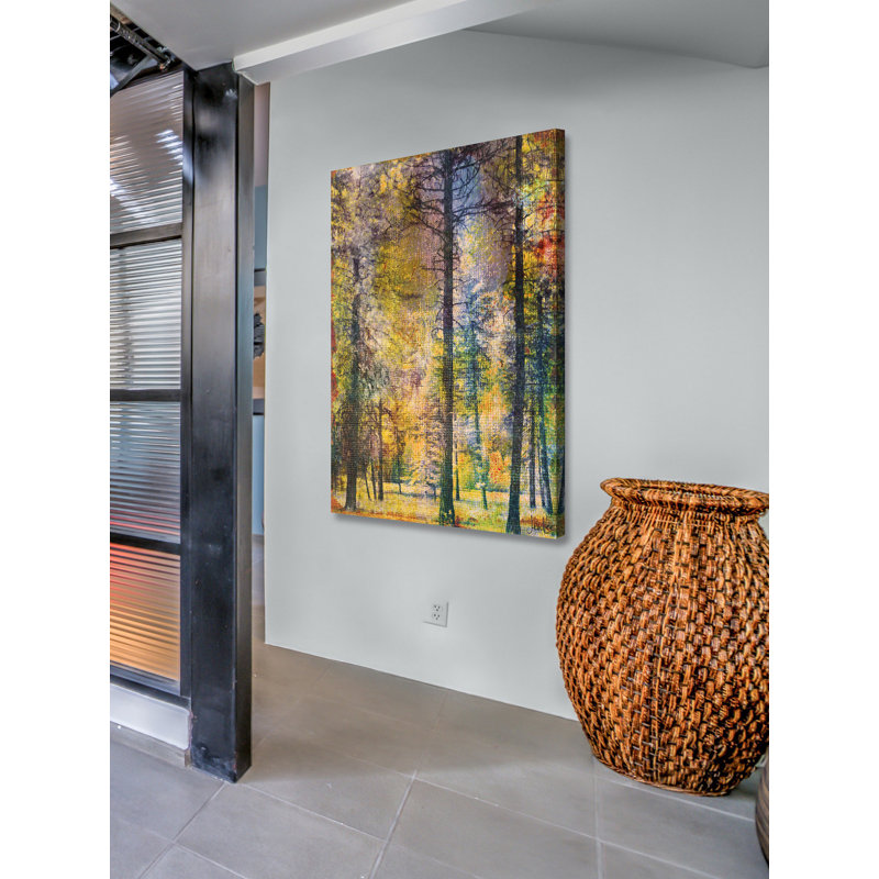 «Walk In The Woods» par Jen Lee, reproduction d'art sur toile tendue, H 60 po x l 40 po