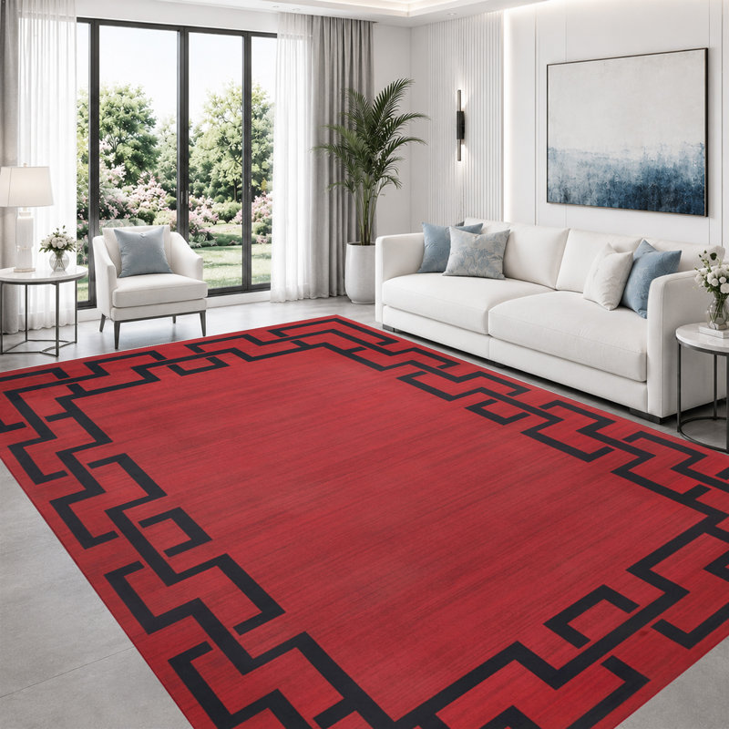 Modern Abstract Area Rug for Living Room, Bedroom, Dining Room, and Home Office – Soft Indoor Accent Rug